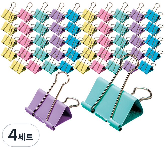 화신 더블클립 중 50p + 더블클립 소 50p, 4세트