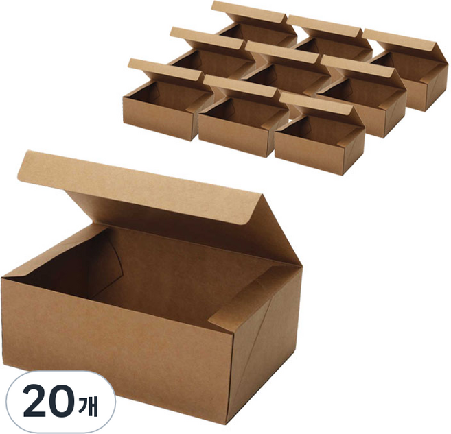 크라프트 선물상자 4호 21 x 15 x 8cm, 20개