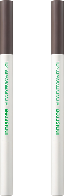 이니스프리 납작 아이브로우 펜슬 0.3g, 4호 새벽 이슬 애쉬 브라운, 2개