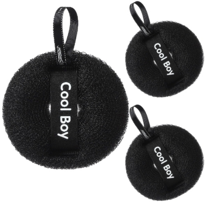 위트선데이 딥클렌징 샤워볼, 블랙, 1개입, 3개