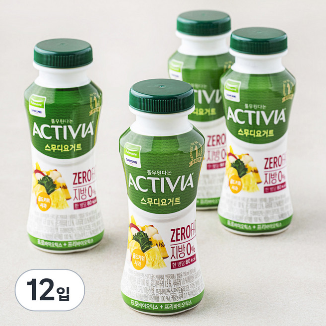 풀무원다논 액티비아 스무디 골드키위사과, 150ml, 4개입, 3개