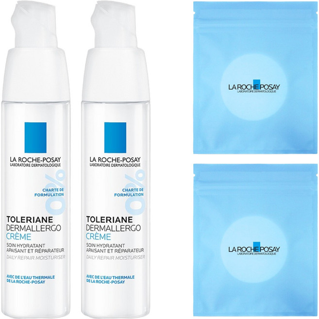 라로슈포제 똘러리앙 덤알레르고 크림 40ml + 화장솜 30p 세트, 2개