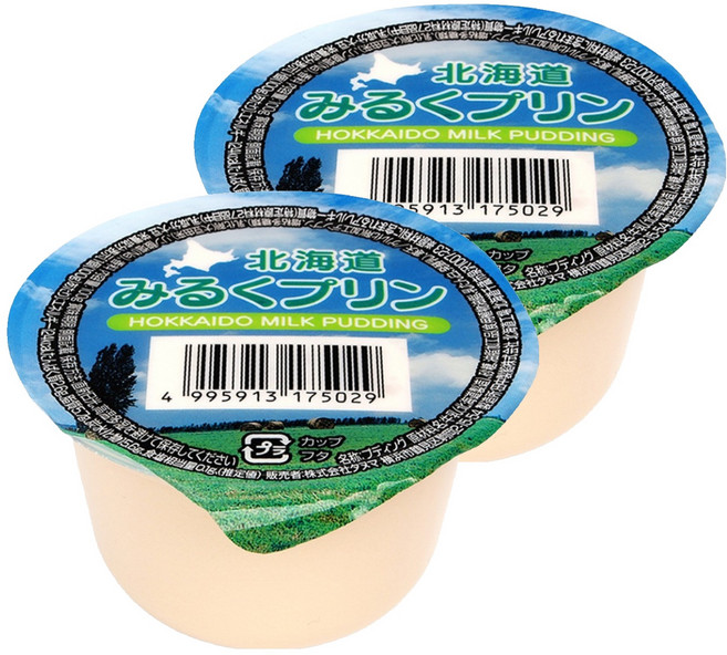 北海道牛奶布丁, 100g, 2個