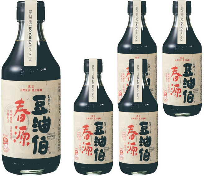 豆油伯 春源釀造醬油, 300ml, 5瓶