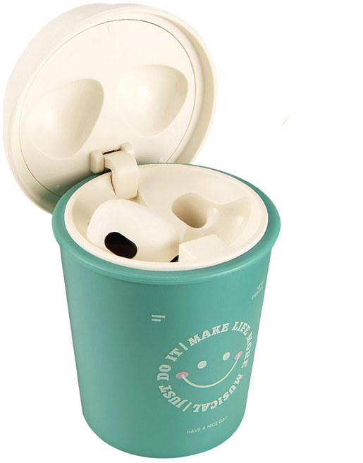 RONEVER 咖啡杯無線藍牙耳機, MOE331, 綠色