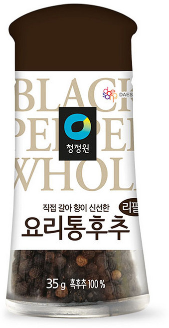 청정원 요리통 후추 리필용, 35g, 1개