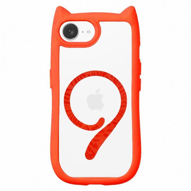Bebehome iPhone 17e 小貓尾MagSafe磁吸手機殼 橘色