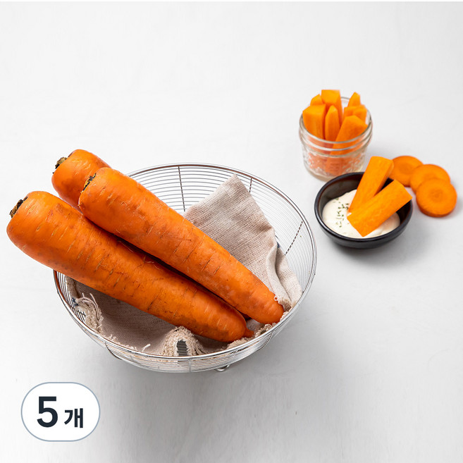 국내산 세척당근, 1kg, 5개