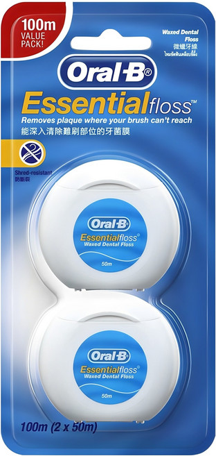 오랄비 왁스 치실, 50m, 2개입, 1개