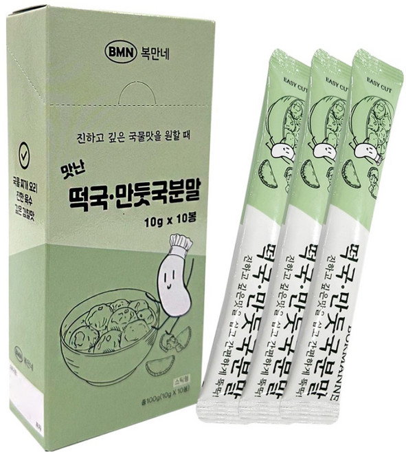 복만네 맛난 떡국 만둣국스프 10p, 100g, 1개
