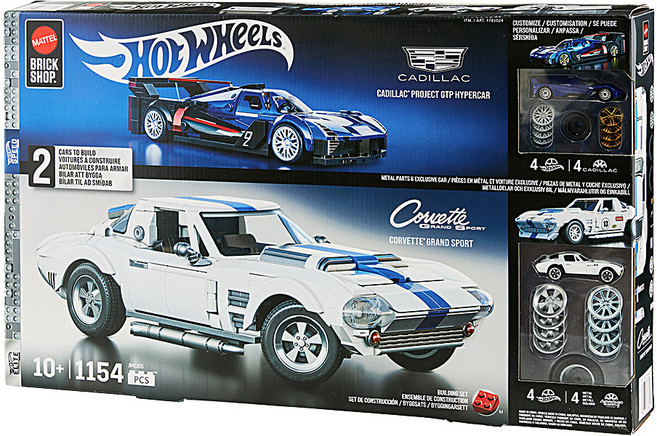 MATTEL 美泰兒 積木商店 滑輪積木賽車 凱迪拉克Corvette