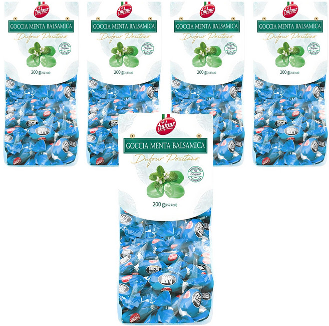 듀포 포지타노 민트 시럽 캔디, 200g, 5개