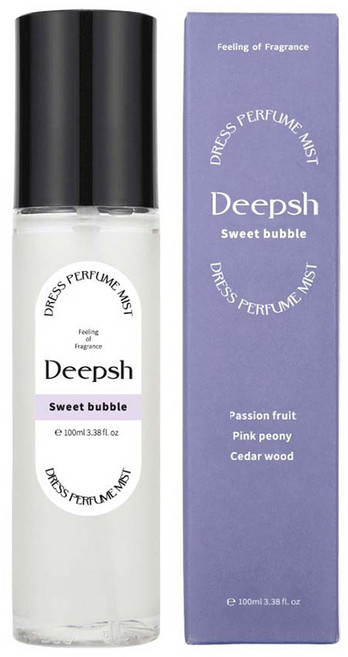 딥쉬 니치 퍼퓸 섬유향수, 스위트버블, 100ml, 1개