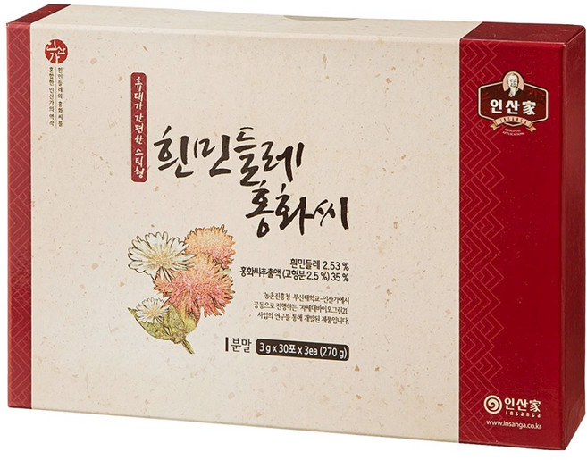 인산가 흰민들레 홍화씨 스틱형, 1개, 270g, 270g