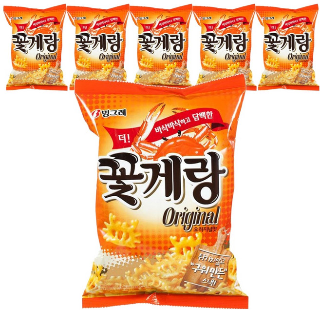 꽃게랑 오리지널맛, 70g, 6개