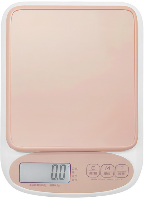 廚房防水電子秤 電池供電款 冷煙粉, CAES0040PK, 1個