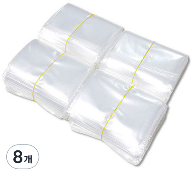 Green Vinyl 一般夾鏈袋, 7 x 8 cm, 100入, 8個