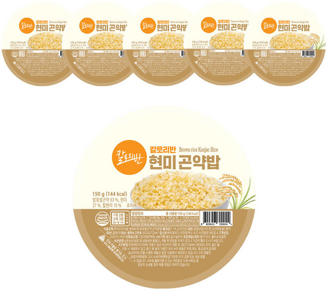 칼로리반 현미곤약밥, 150g, 6개