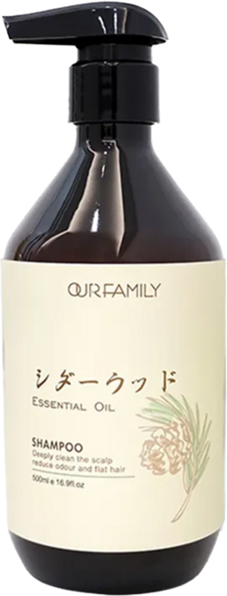 OUR FAMILY 一家人 益生菌雪松療癒蓬淨髮浴 深層調理 淨化頭皮, 500ml, 1罐