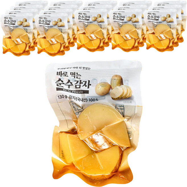 한울 바로먹는 순수감자 큐브형, 130g, 18개