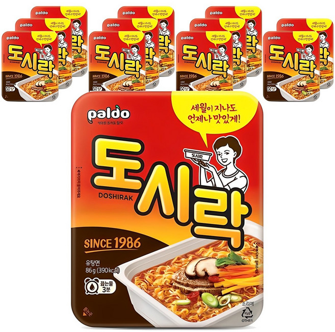 팔도도시락 컵라면 86g, 12개
