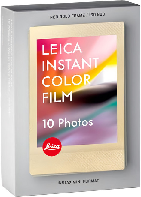 Leica 徠卡 SOFORT 2 拍立得相機底片 金色邊框 10片, 1盒