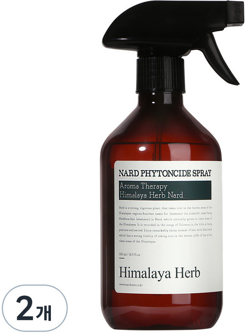 나드 피톤치드 스프레이 실내 탈취제 본품, 2개, 500ml