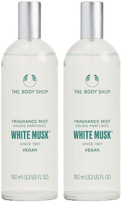 더바디샵 로 후레그런스 바디미스트 화이트 머스크, 100ml, 2개