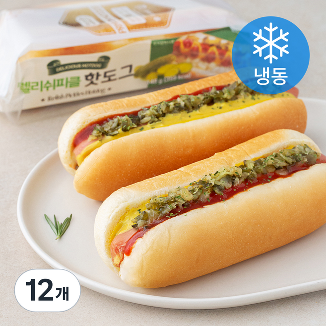 그린델리카 렐리쉬 피클 핫도그 (냉동), 148g, 1개입, 12개