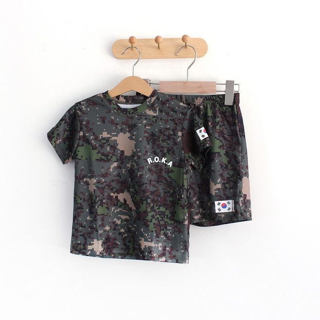 兒童款軍事Roca短袖上下套裝