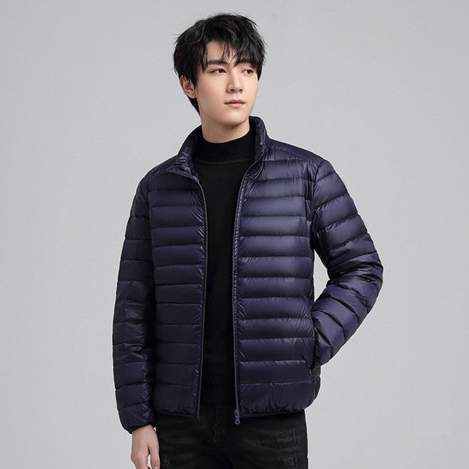 Elsso 登山 辦公室 冬季 輕量 高領 短版 羽絨 夾克