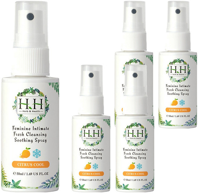 HH 草本新淨界 私密潔淨舒緩噴霧 柑橘涼感, 50ml, 5件