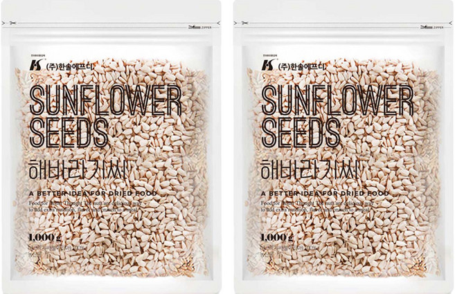한솔에프디 해바라기씨, 1kg, 2개