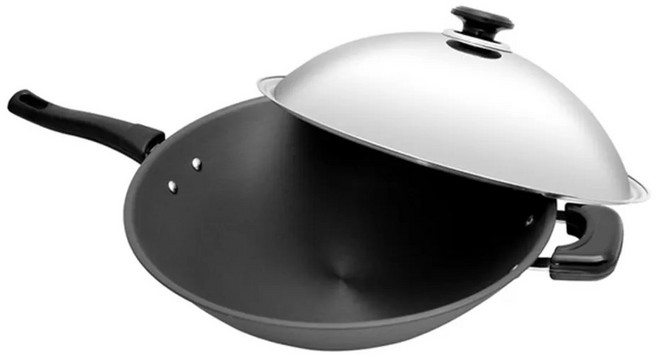 SILWA 西華 超硬陽極炒鍋, 37cm, 1個