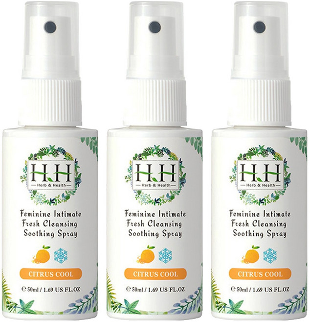 HH 草本新淨界 私密潔淨舒緩噴霧 柑橘涼感, 50ml, 3件