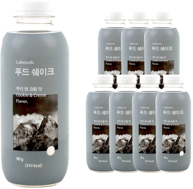 랩노쉬 푸드쉐이크 쿠키앤크림맛, 90g, 8개