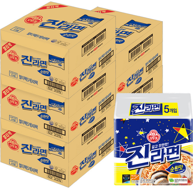 오뚜기 진라면 순한맛 120g, 200개