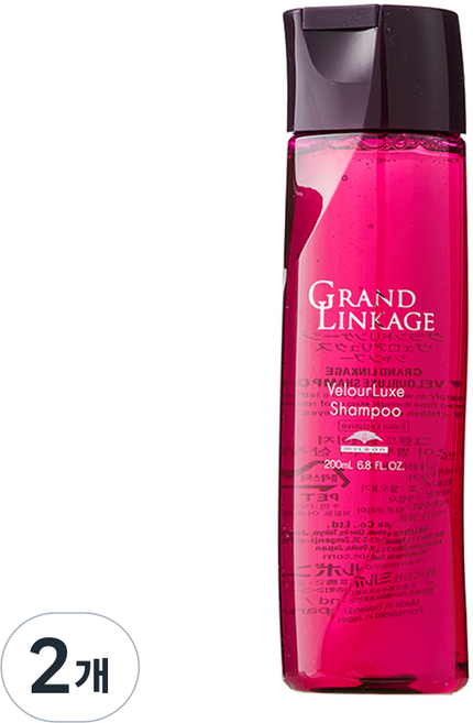 밀본 그랜드 링케이지 벨루어럭시 샴푸, 200ml, 2개