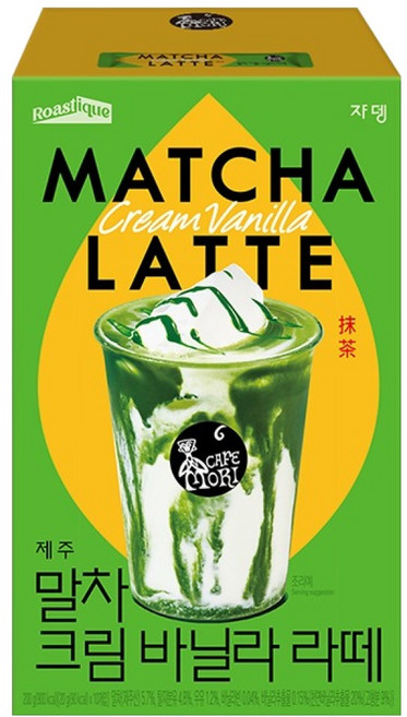 JARDIN CAFE MORI Jardin Roastik 抹茶奶油香草拿鐵, 20g, 10入, 1個