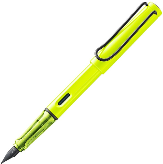 LAMY 사파리 만년필 LM0C8, EF, 네온옐로우