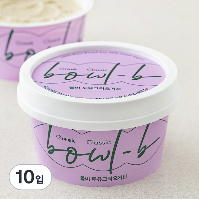 볼비 두유 그릭요거트, 100g, 10개