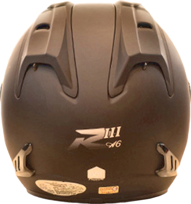 普通型露臉式機車防護頭盔 含一層護目鏡 R3-A6, 消光黑色