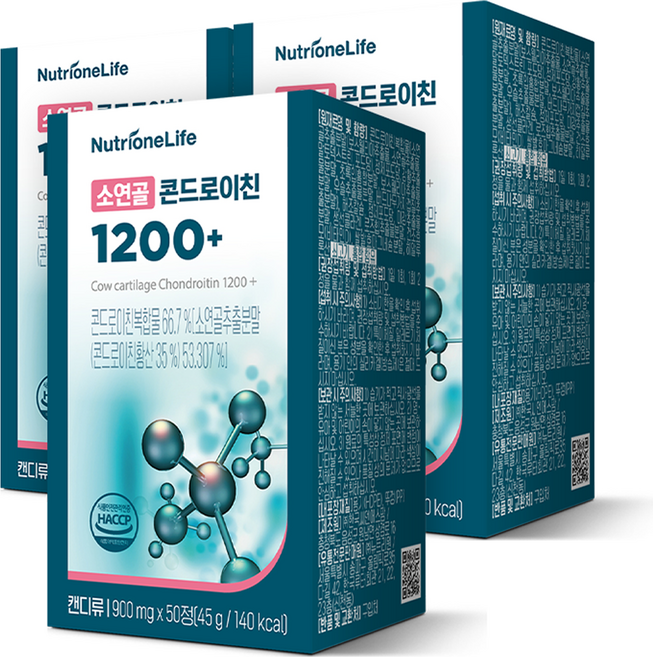 뉴트리원 소연골 콘드로이친 1200플러스, 50정, 3개