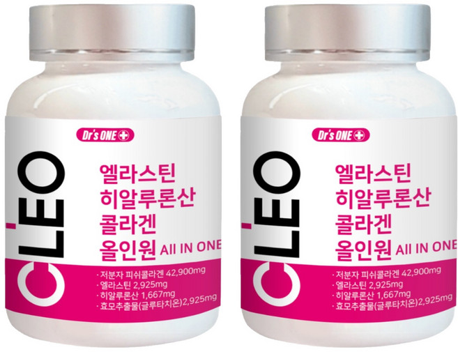 닥터스원 엘라스틴 히알루론산 콜라겐 올인원 58.5g, 90정, 2개