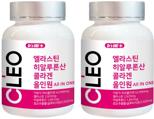 닥터스원 엘라스틴 히알루론산 콜라겐 올인원 58.5g, 90정, 2개 - 쿠팡