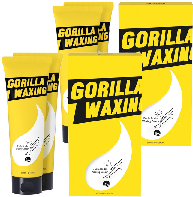 고릴라왁싱 보들보들 왁싱크림 모든부위용, 250ml, 4개