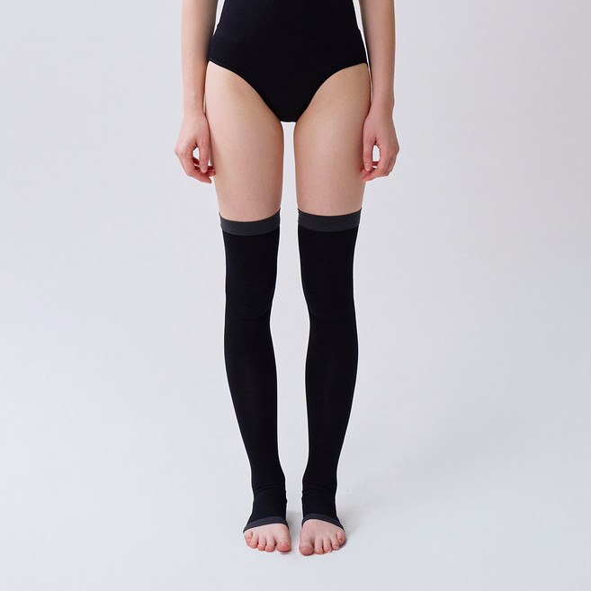 글램모먼트 슬리핑 오픈 토 하이 수면 스타킹