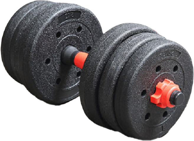 環保啞鈴 圓, 10kg, 1個