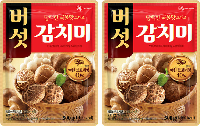대상 버섯 감치미, 500g, 2개