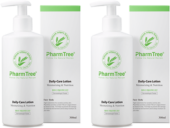 팜트리 데일리케어 로션 무향, 300ml, 2개